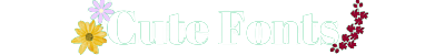 cute fonts Generator logo